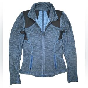 Lululemon- Denim blue/Black Forme Jacket-‎ Size 8 - Like new condition!!!